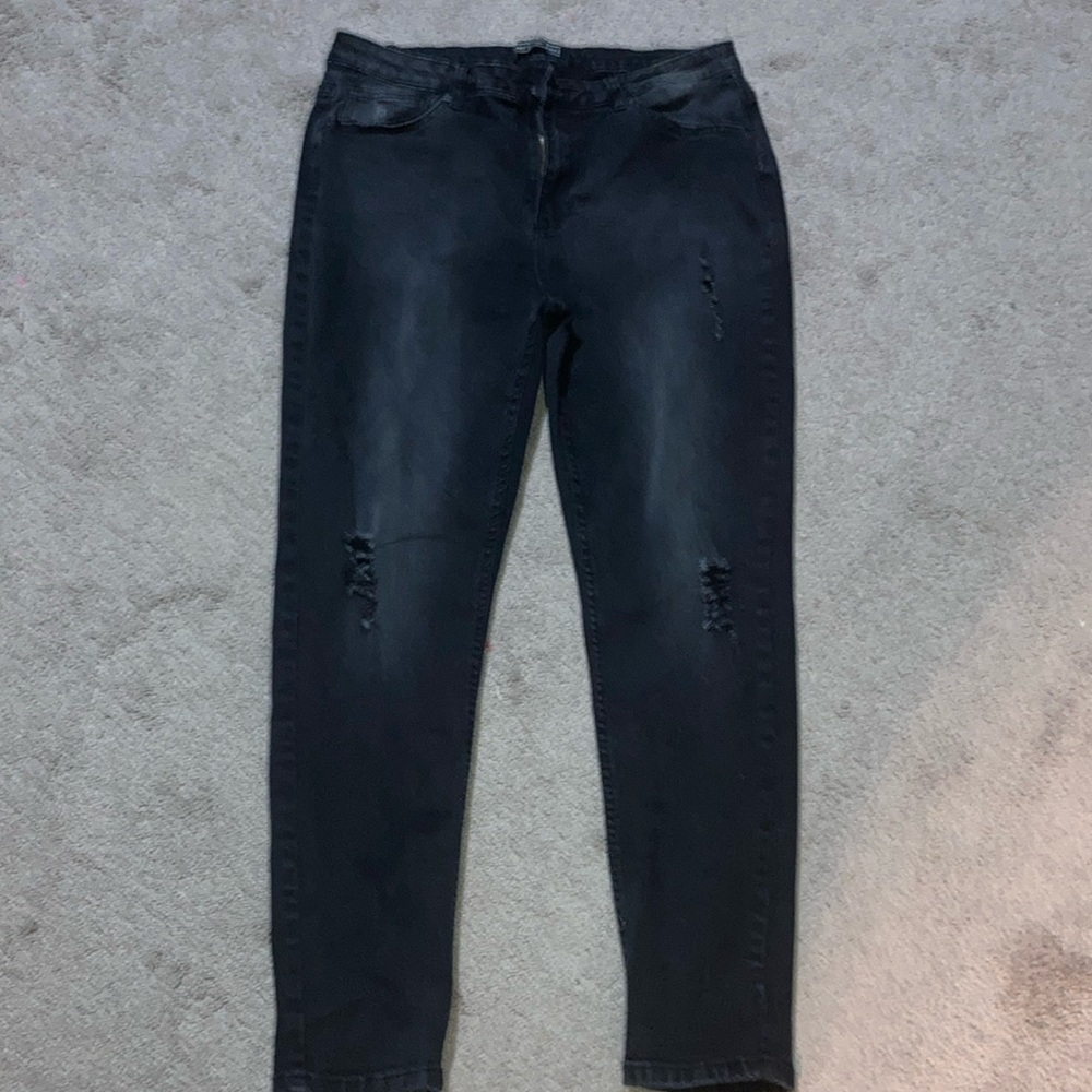 Black jeans stretch